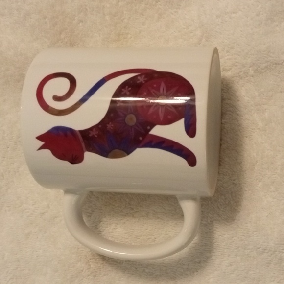 Colorful Cat Design Mug - Picture 2 of 2